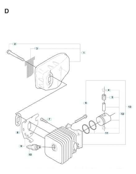Husqvarna 325HS75X-SERIES - Muffler