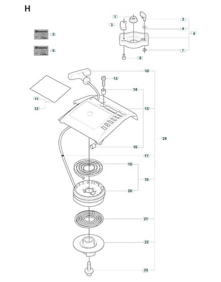Husqvarna 325HS75X-SERIES - Starter