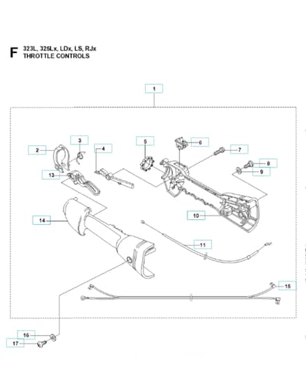 Husqvarna 325 Lx - Handle & Controls
