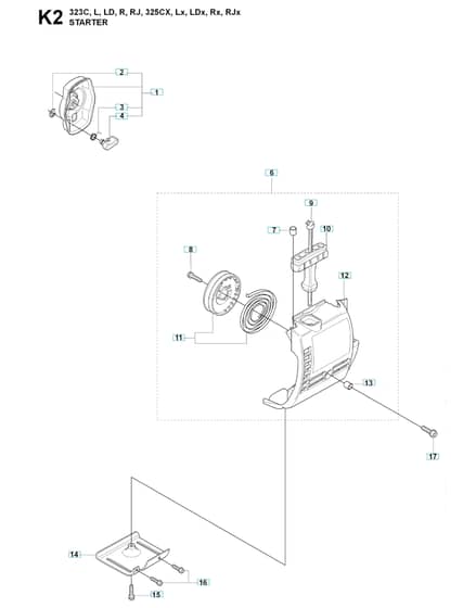 Husqvarna 325 Lx - Starter 2
