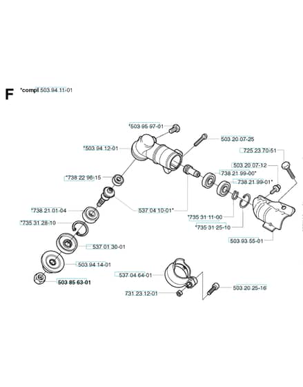 Husqvarna 325 Lxt - Bevel Gear