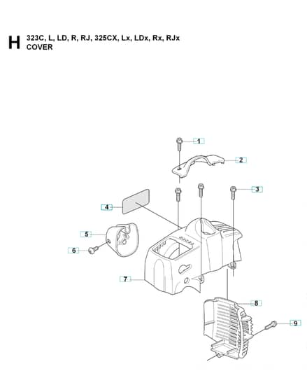 Husqvarna 325RJX - 2008-Current - Cover