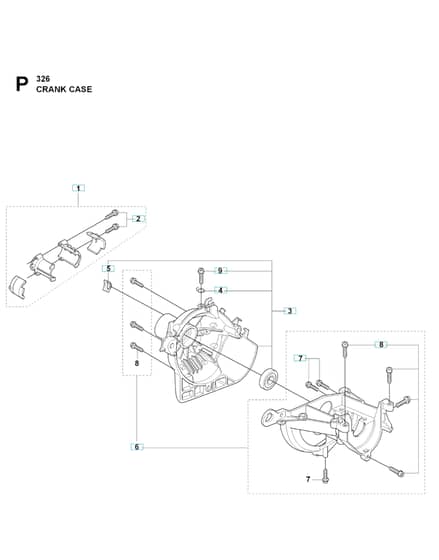 Husqvarna 325RJX - 2008-Current - Crankcase & Clutchdrum
