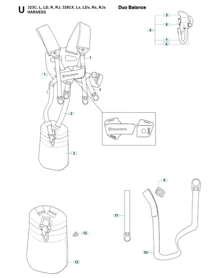 Husqvarna 325Cx - Harness
