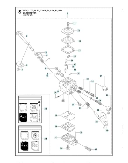 Husqvarna 325Ldx - Carburetor Not For Us