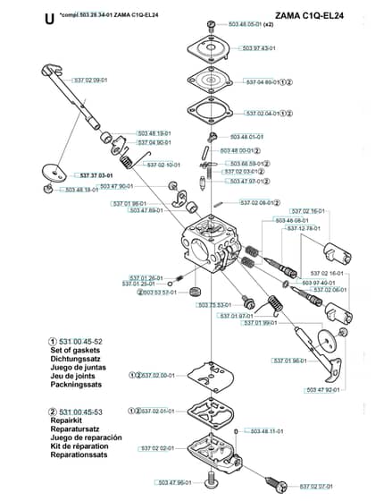 Husqvarna 325RDx - Carburetor Details