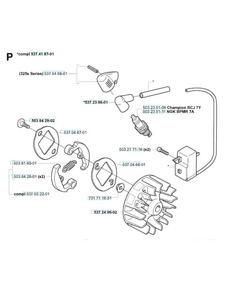 Husqvarna 325RDx - Ignition System & Clutch