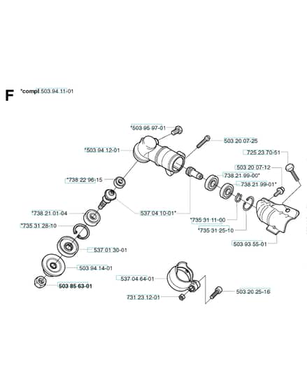 Husqvarna 325rxt - Bevel Gear