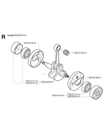 Husqvarna 326 Cx - Crankshaft