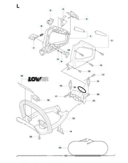 Husqvarna 326HD60X-SERIES - Handle & Controls