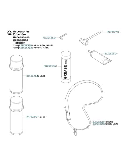 Husqvarna 326HE3X-SERIES - Accessories