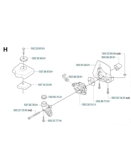 Husqvarna 326HE3X-SERIES - Carburetor & Air Filter