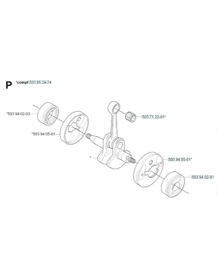 Husqvarna 326HE3X-SERIES - Crankshaft