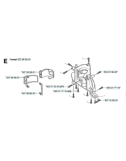 Husqvarna 326HS75X-SERIES - Crankcase