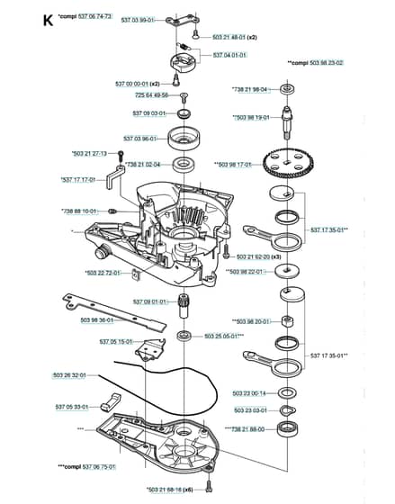 Husqvarna 326HS75X-SERIES - Gear Housing