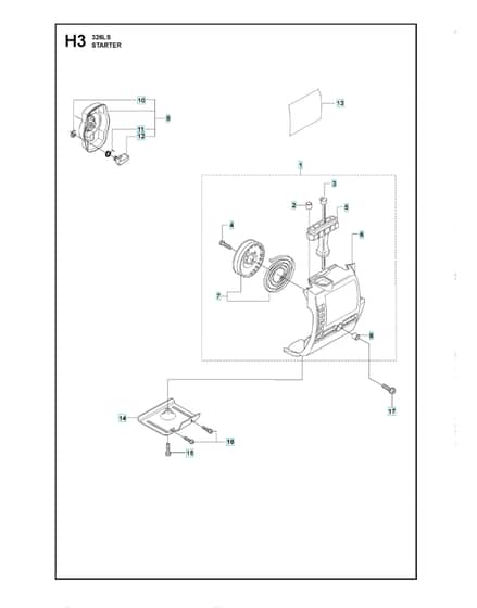 Husqvarna 326RX - from-curr - Starter 3