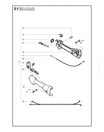 Husqvarna 326RX - from-curr - Throttle Controls