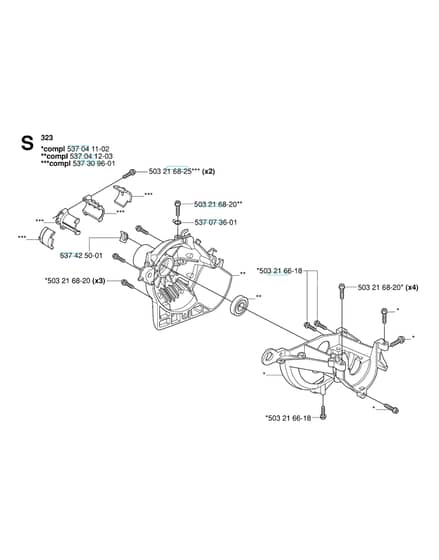 Husqvarna 326C - Crankcase
