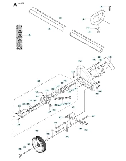 Husqvarna 326Es - Shaft & Handle