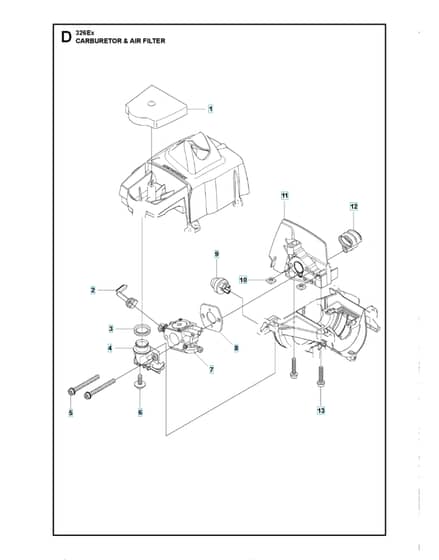 Husqvarna 326Ex - Carburetor & Air Filter