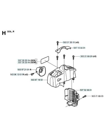Husqvarna 326L - Cylinder Cover