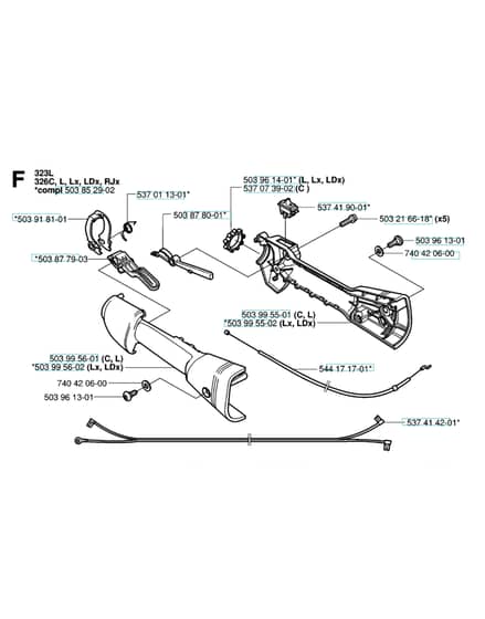 Husqvarna 326L - Handle & Controls