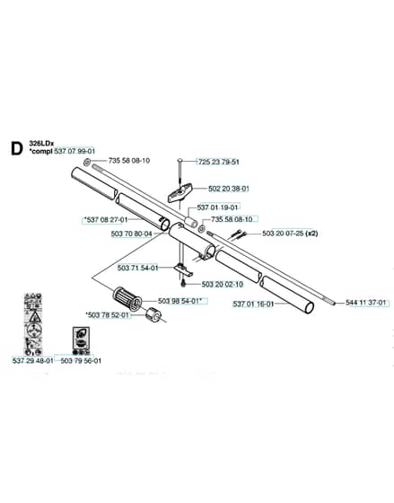 Husqvarna 326L - Shaft