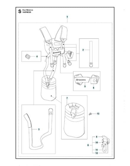 Husqvarna 326Ldx - Harness