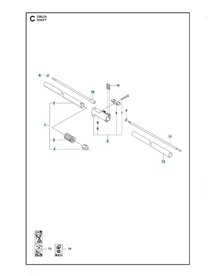 Husqvarna 326Ldx - Shaft