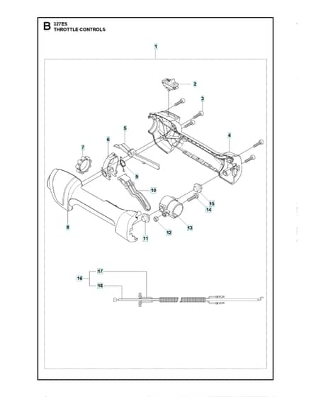 Husqvarna 327 Es - Throttle Controls