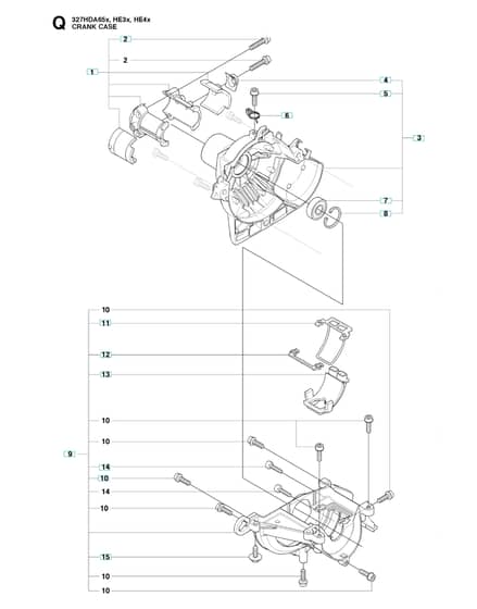 Husqvarna 327HDA65X-SERIESFROM20150500001-CURRENT - Crankcase