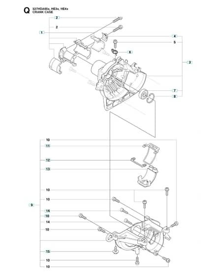 Husqvarna 327HE3X-SERIES - Crankcase
