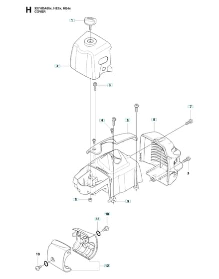 Husqvarna 327HE4X-SERIESFROM20150100001-CURRENT - Cylinder Cover
