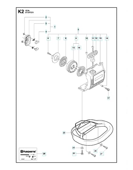 Husqvarna 327HE4X-SERIESFROM20150100001-CURRENT - Starter