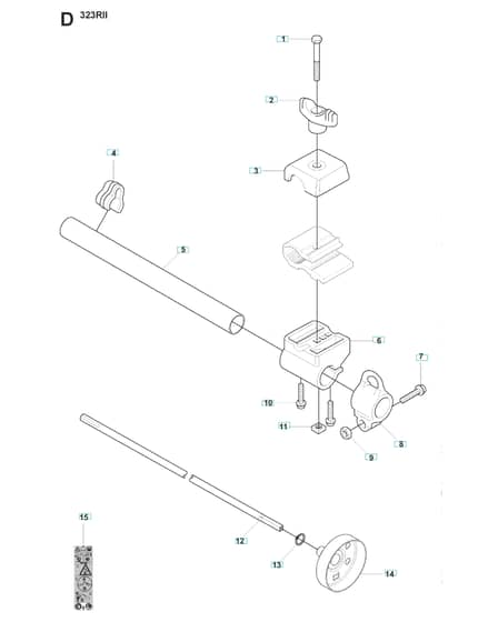 Husqvarna 327 Lx - Bevel Gear & Shaft