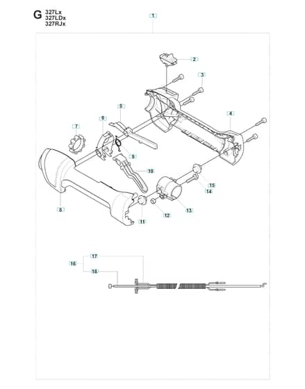Husqvarna 327 Lx - Handle & Controls