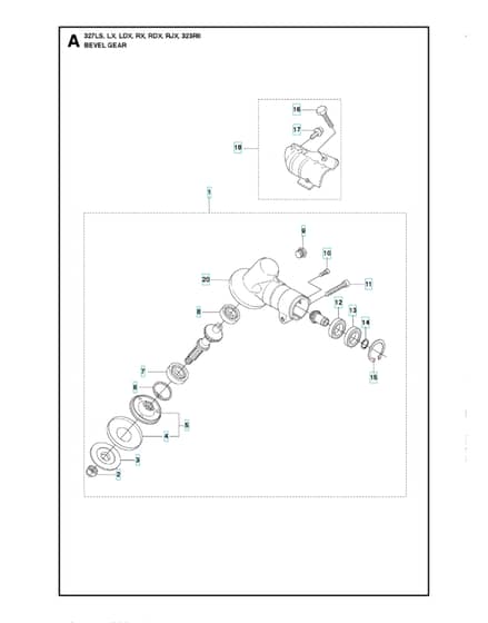 Husqvarna 327Ldx - Bevel Gear