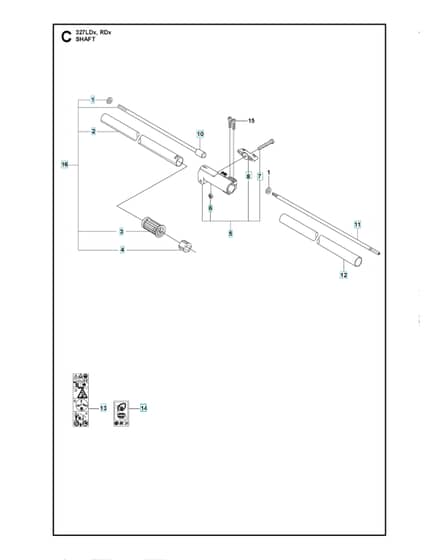 Husqvarna 327Ldx - Shaft
