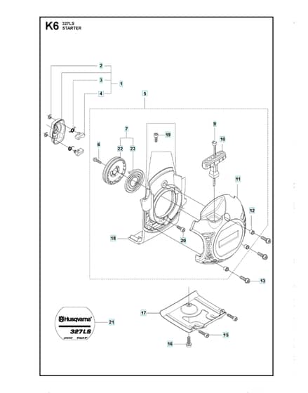 Husqvarna 327Ls - Starter 2