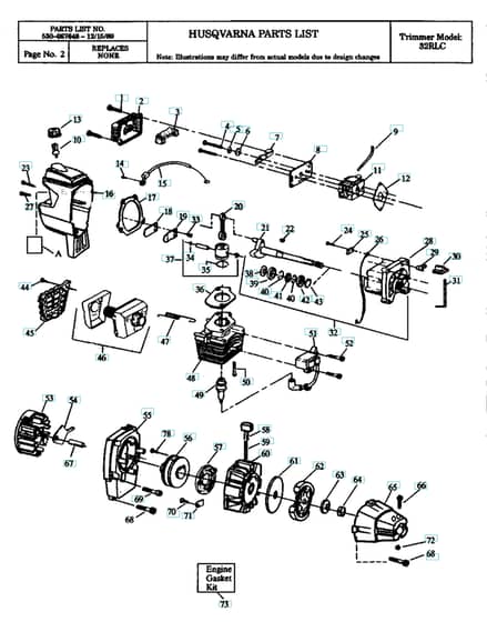 Husqvarna 32RLC - 1990-1 - Engine