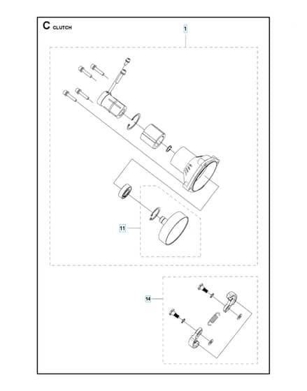 Husqvarna 331R - Clutch