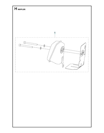 Husqvarna 331R - Muffler