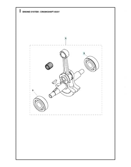 Husqvarna 331Rb - Crankshaft