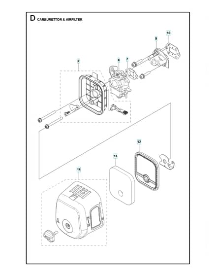 Husqvarna 333R Mark Ii - Carburetor & Air Filter