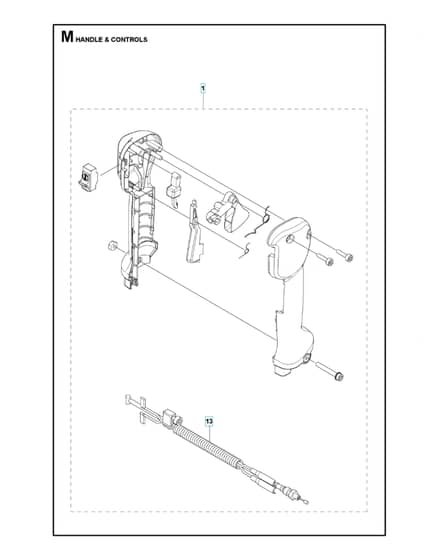 Husqvarna 333R Mark Ii - Handle & Controls
