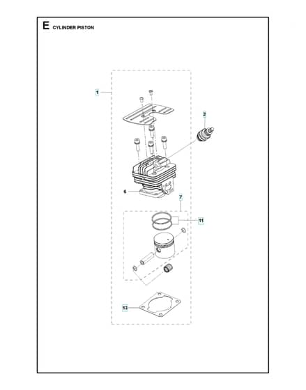 Husqvarna 333Rb Mark Ii - Cylinder Piston