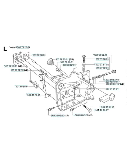 Husqvarna 334T - 2006-Current - Crankcase