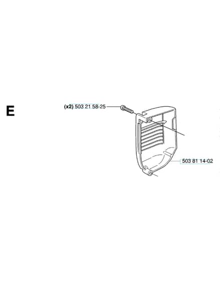 Husqvarna 334T - 2006-Current - Muffler Cover