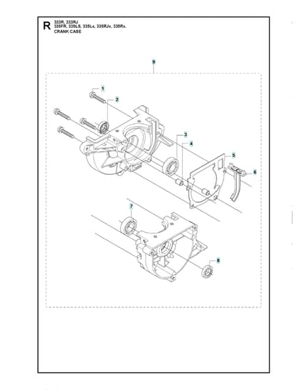Husqvarna 335 Ls - Crankcase