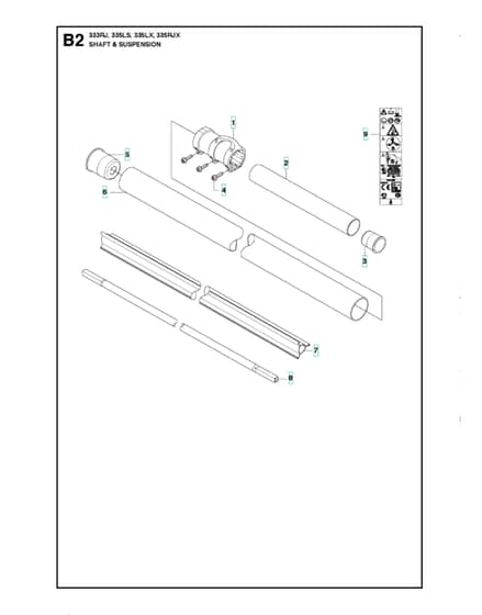 Husqvarna 335 Ls - Shaft & Suspension